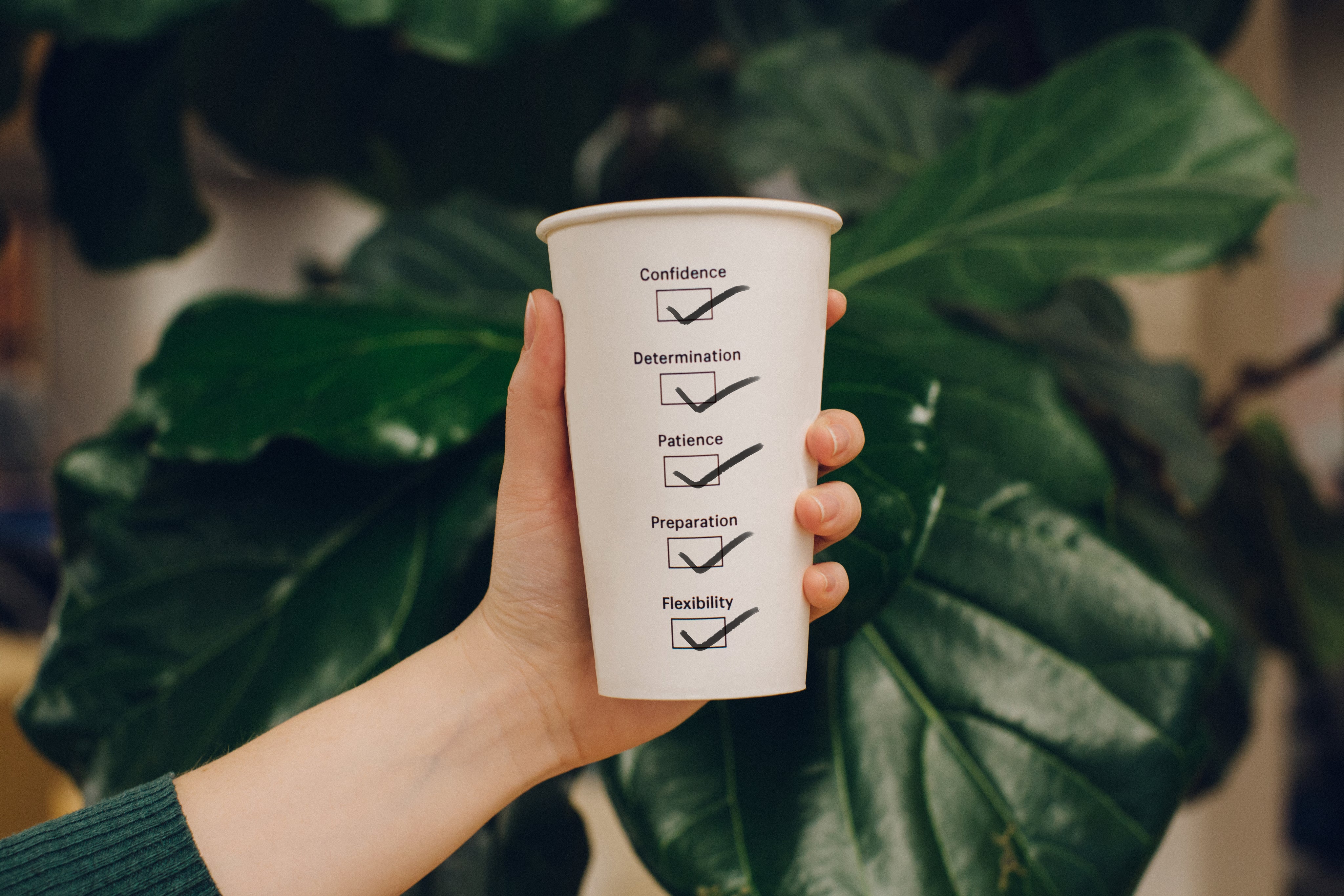 CHECKLIST COFFEE CUP